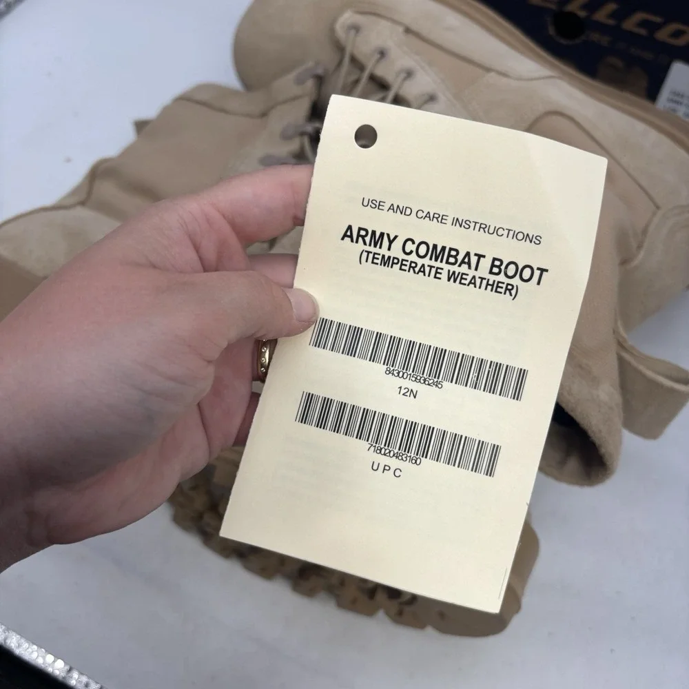 Wellco Desert Army Combat Boots Mens 12 N Vibram Sole WP Military NEW IN BOX